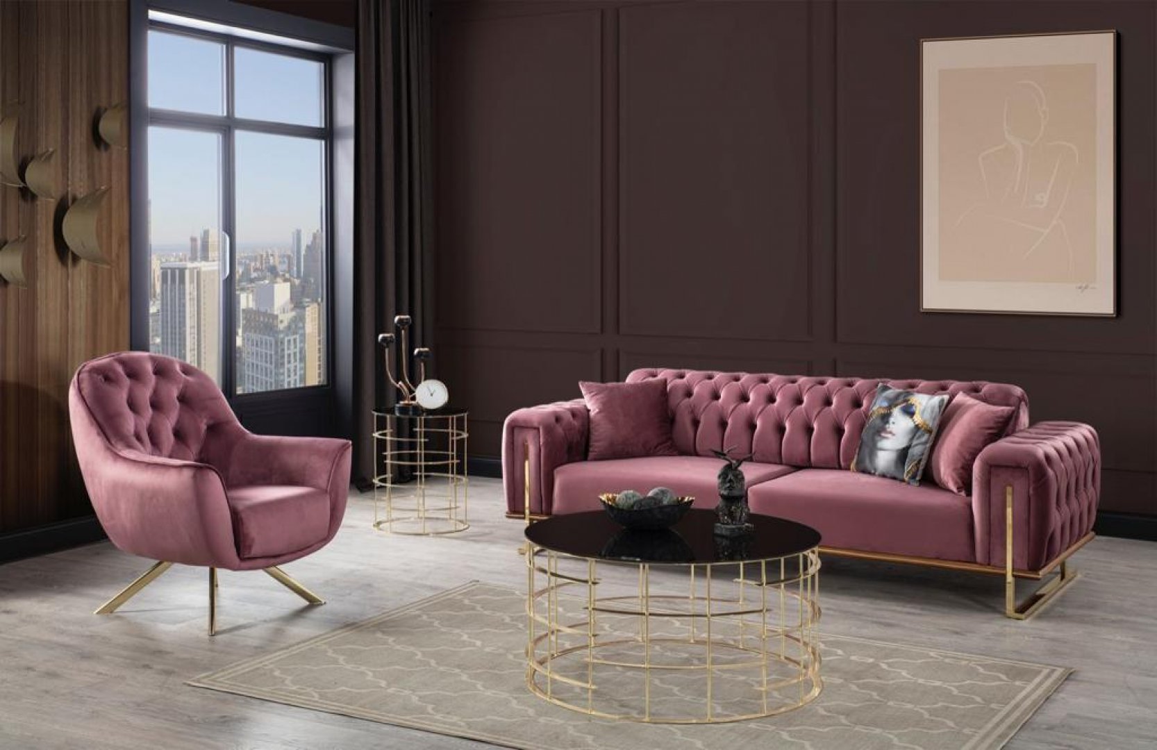 Olivia Modern Sofa Set