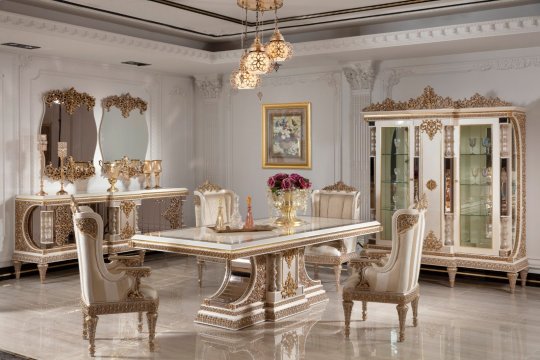 Klasik Yemek Odası Modelleri ve Masko Kişiye Özel Tasarımlar | SRÇ Klasik Mobilya