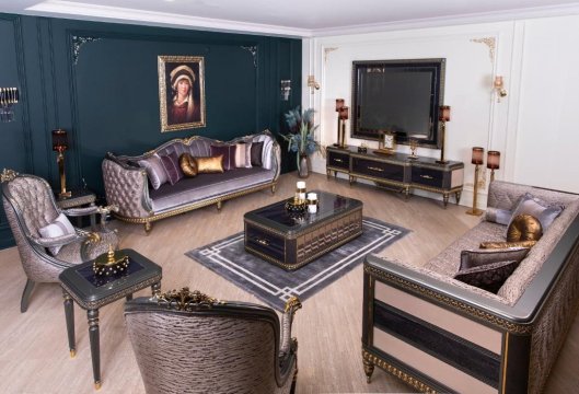 Klasik Mobilya Luxury Koltuk Takımı Ölçüleri | SRÇ Klasik Mobilya