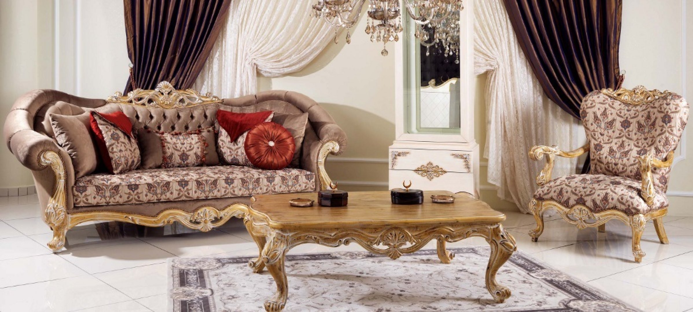 Karmen Classic Sofa Set