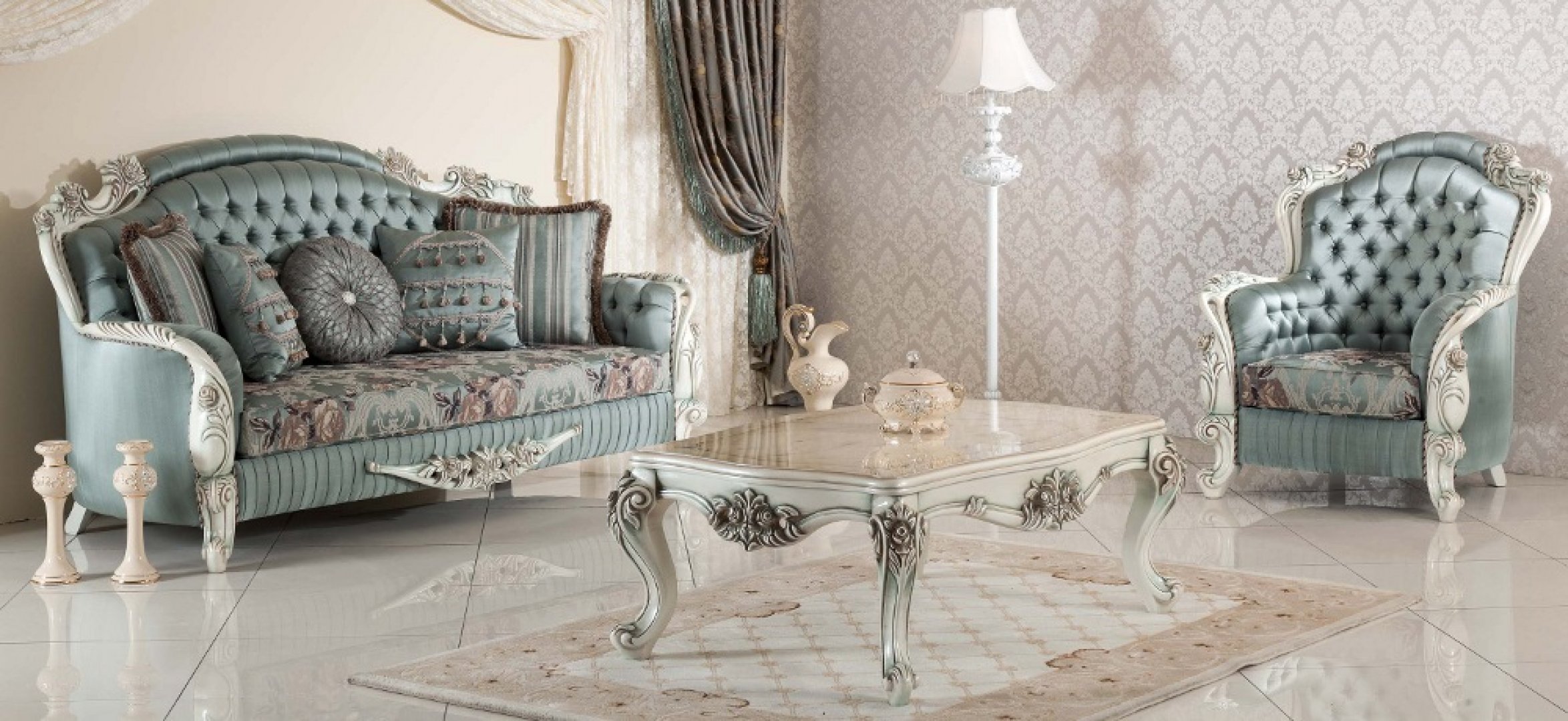 Volga Classic Sofa Set