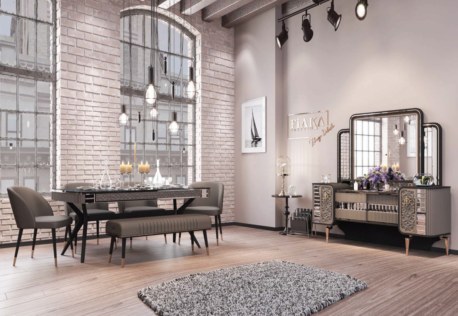 Patra Modern Yemek Odası Takımı