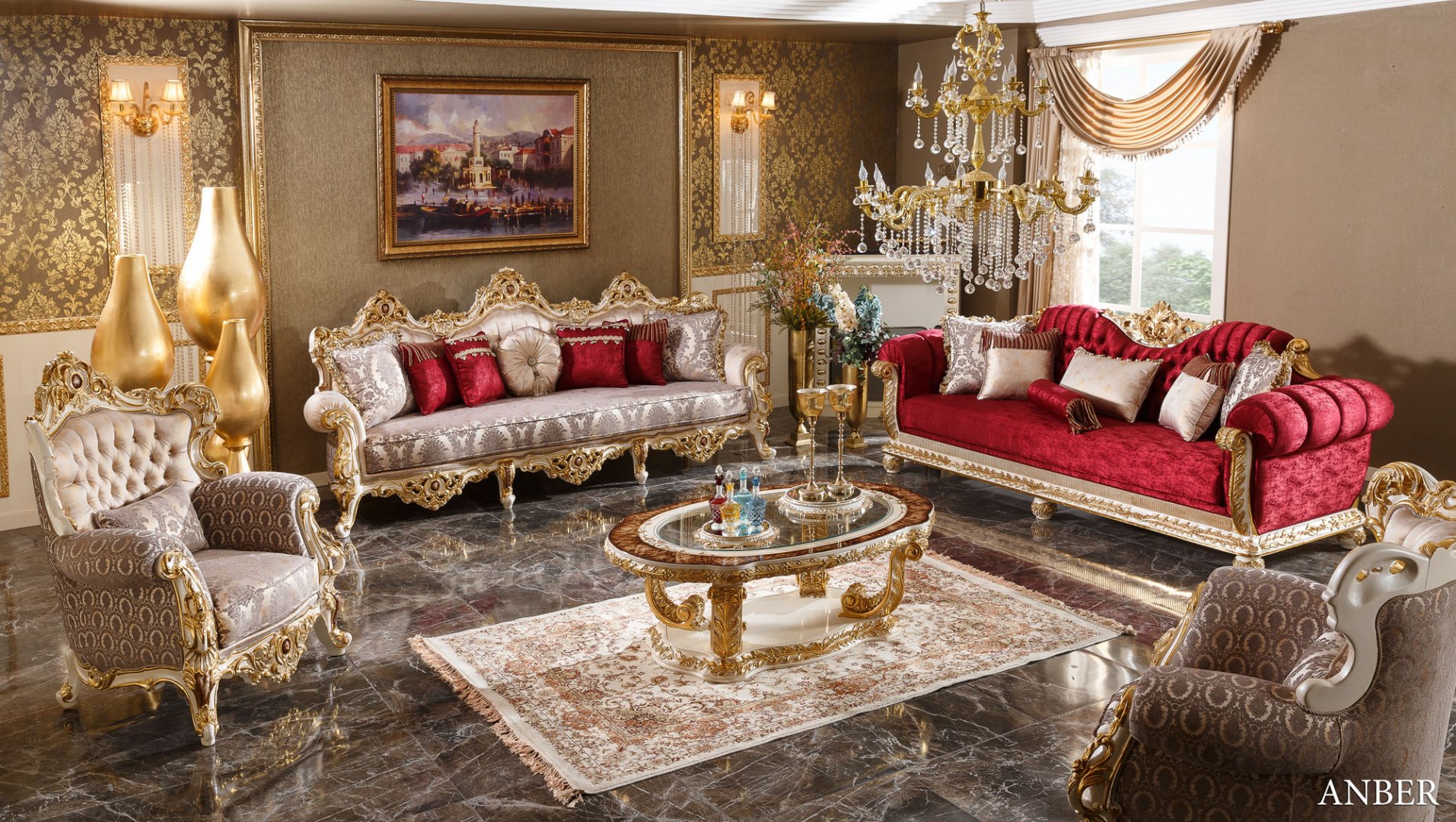 Andrea Classic Sofa Set
