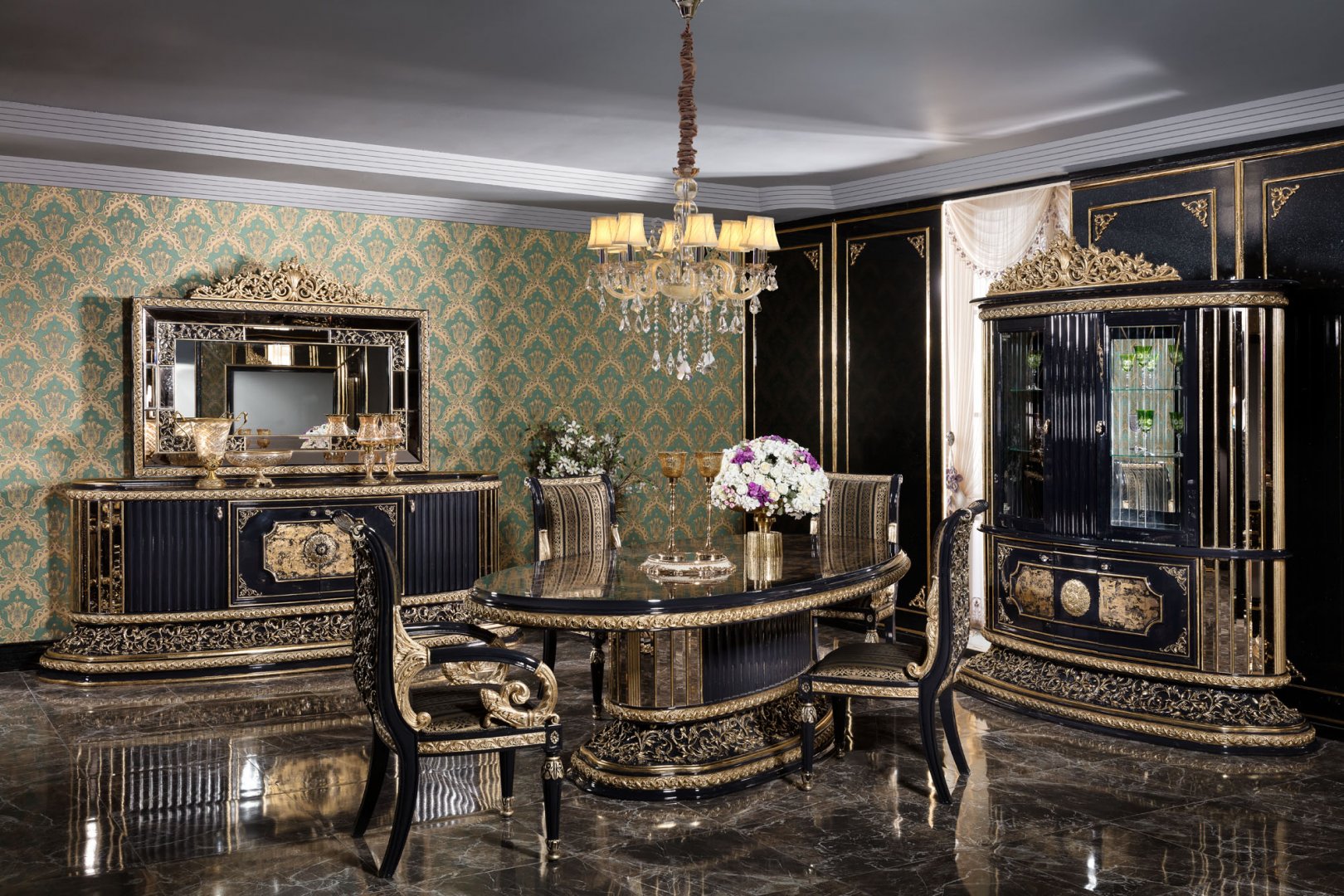 Yunus Classic Dining Room Set