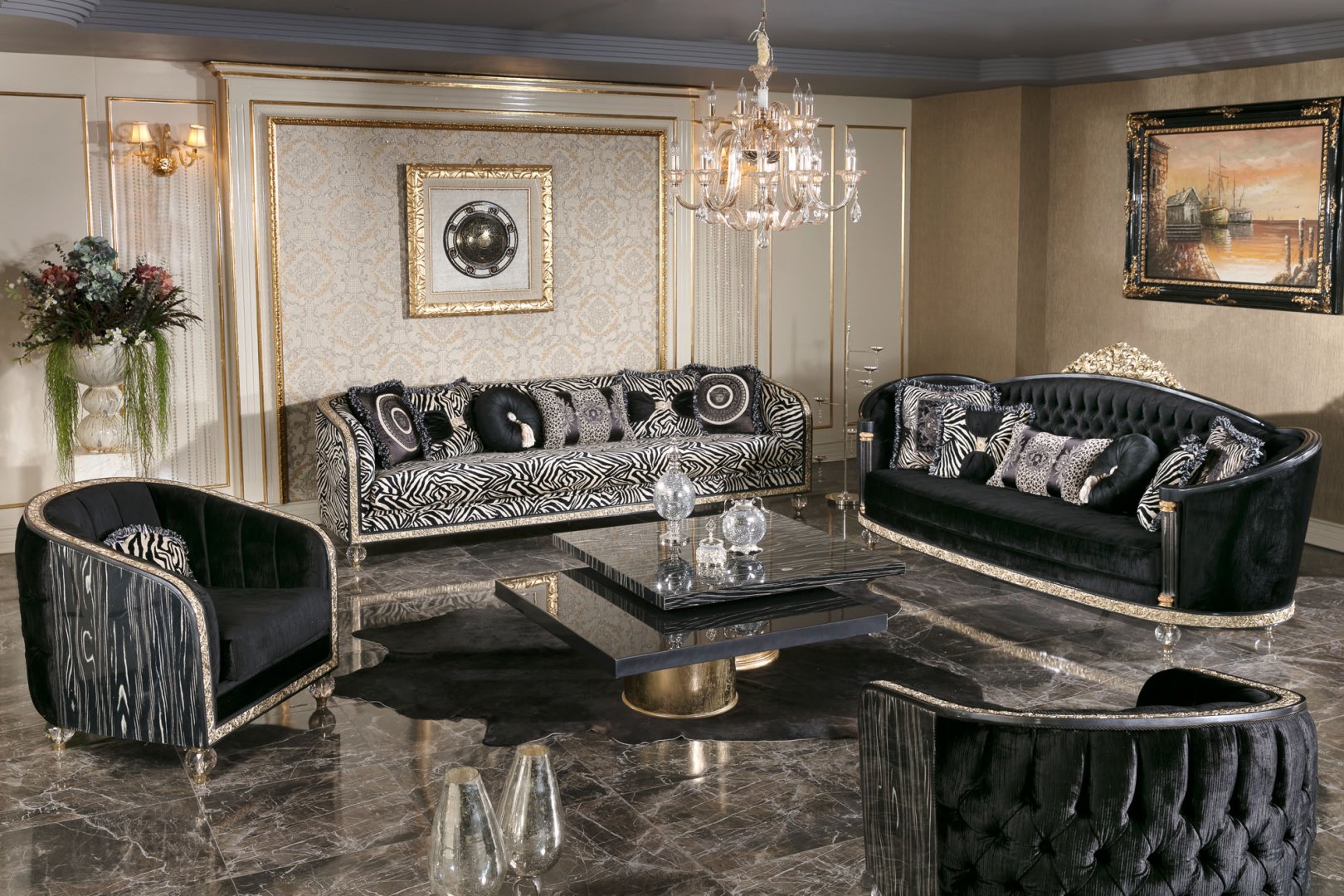 Şehrazat Classic Sofa Set
