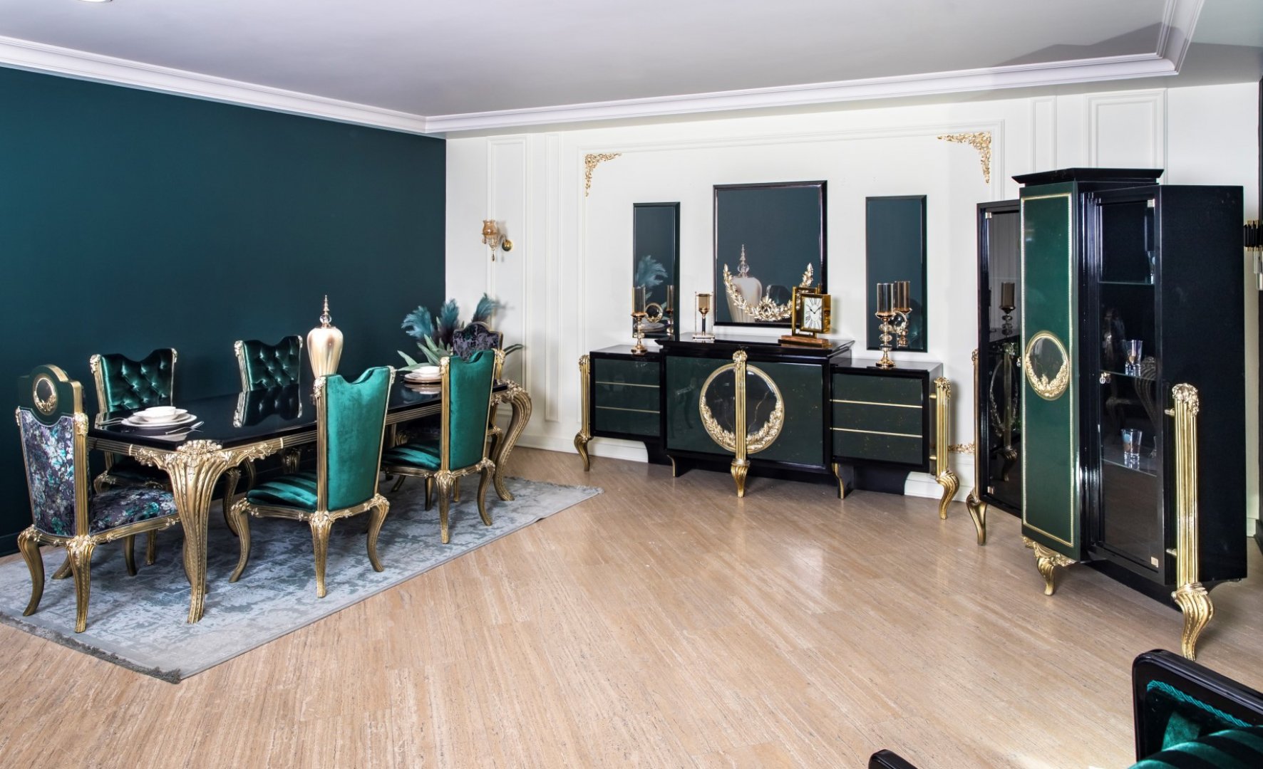 Zümrüt Luxury Yemek Odası Takımı
