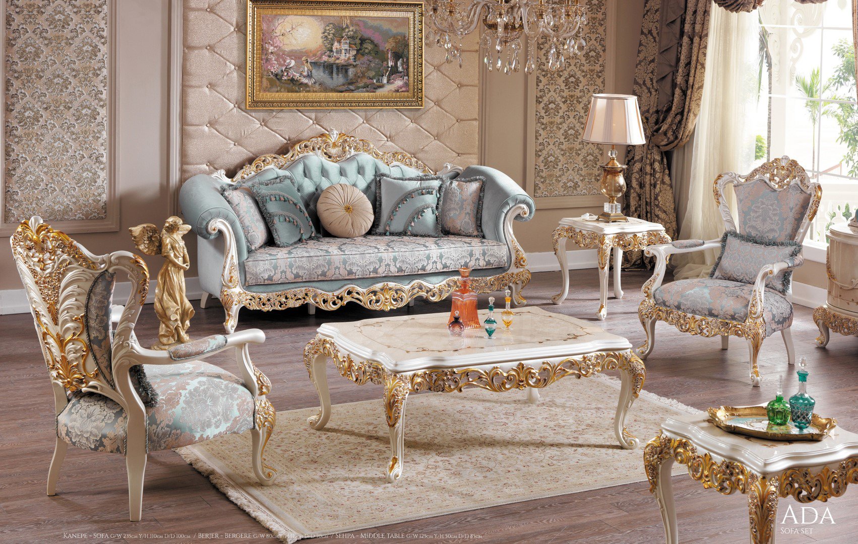 Ada Classic Sofa Set