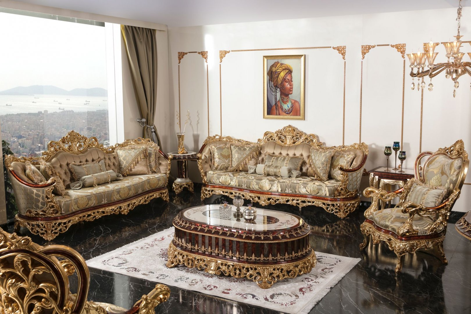 Moda Classic Sofa Set