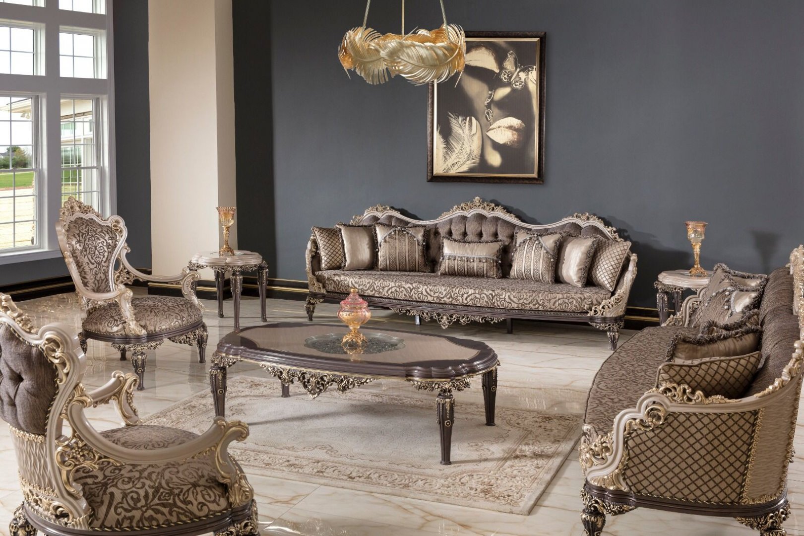 Volgograd Classic Sofa Set