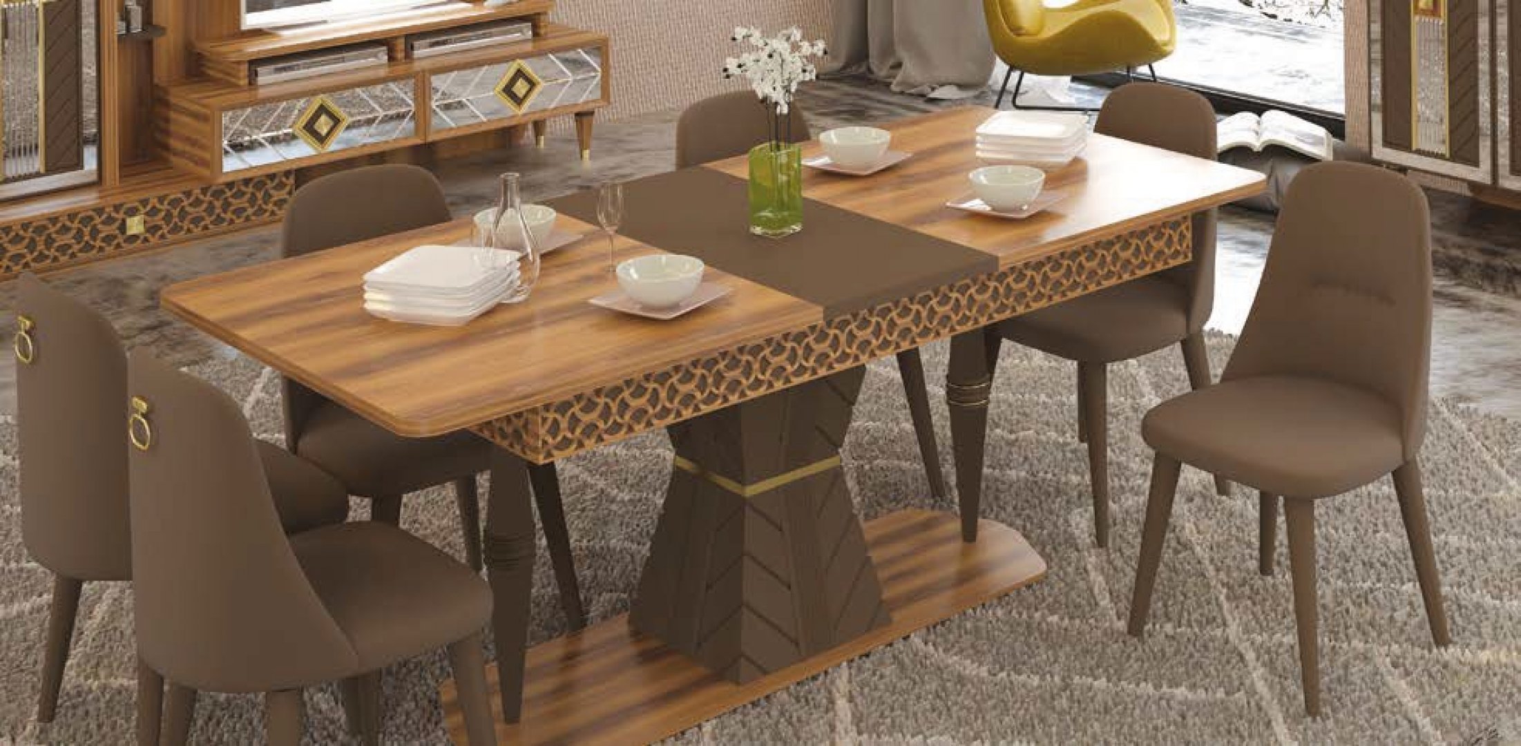 Galata Modern Yemek Odası Takımı