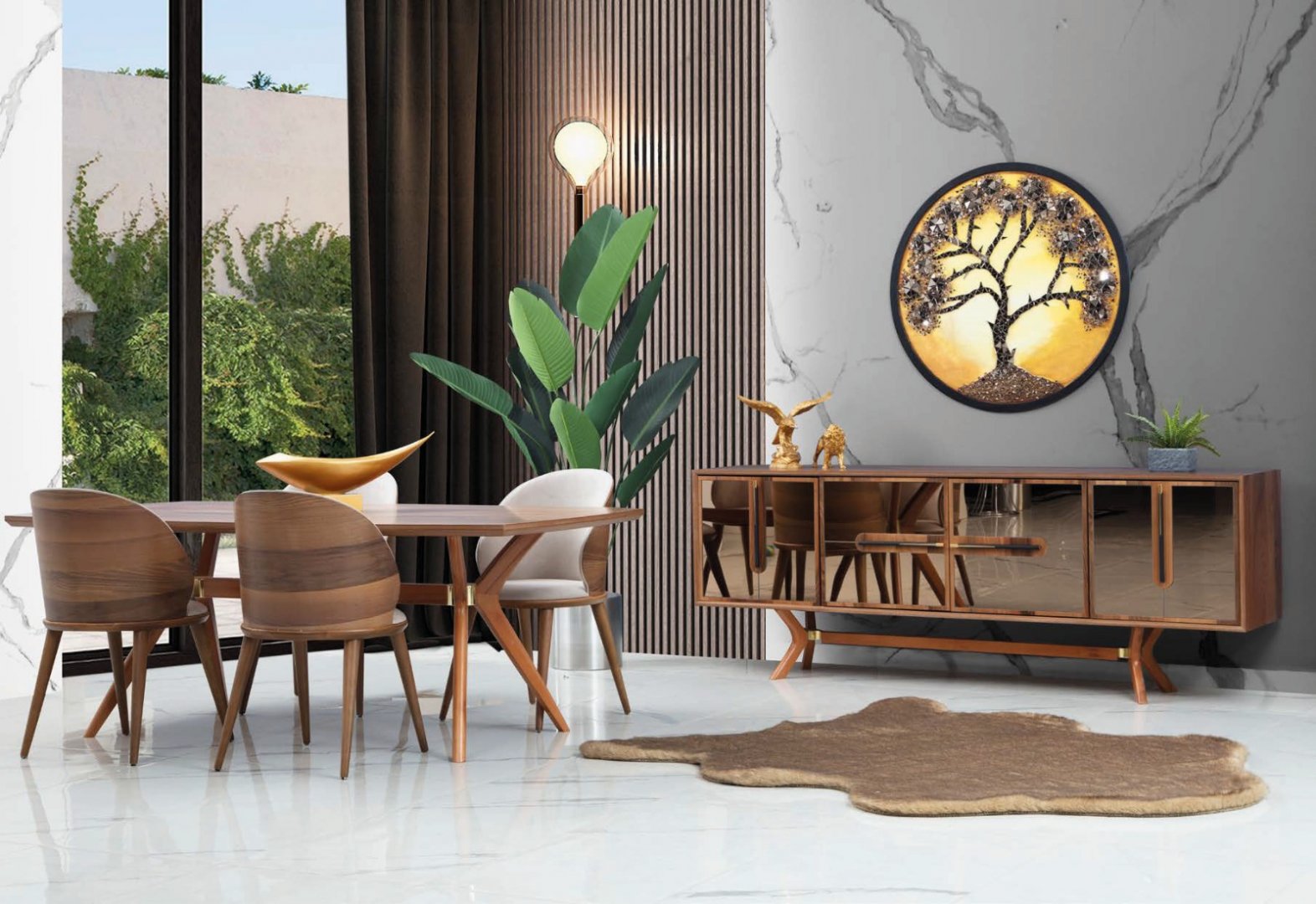 Wood Modern Yemek Odası Takımı