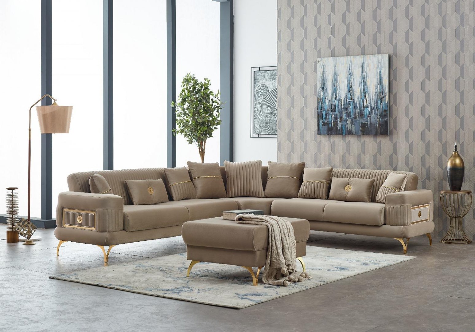 Modern Corner Sofa Set 20