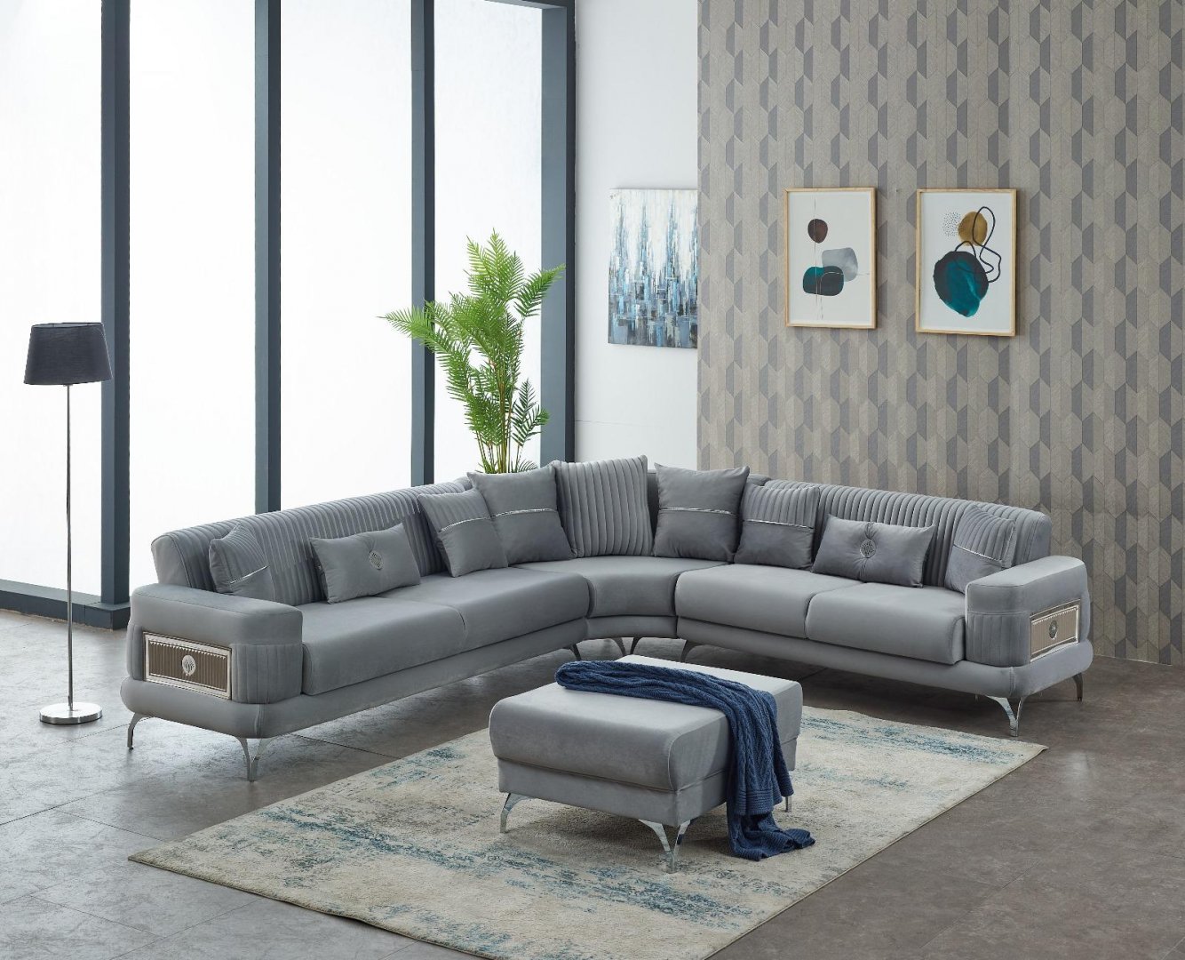 Modern Corner Sofa Set  18