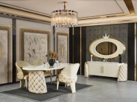 Luxury Yemek Odası Takımı 4 | SRÇ Klasik Mobilya